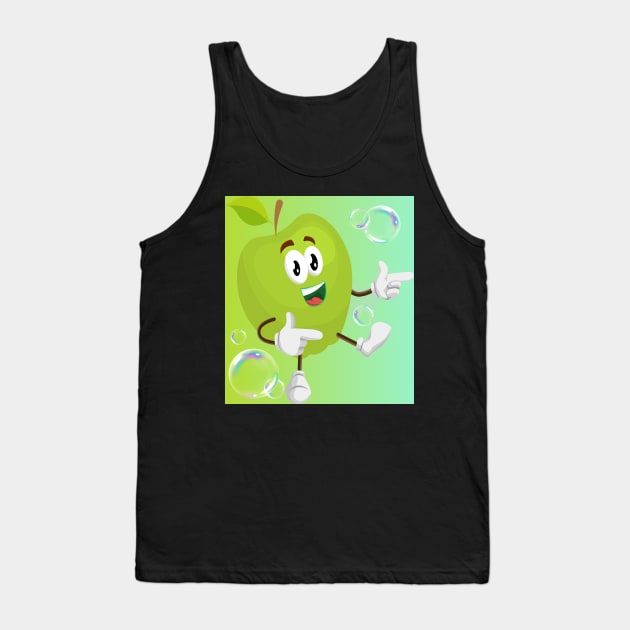 Cute Apple Design Tank Top by Rumah Animaton